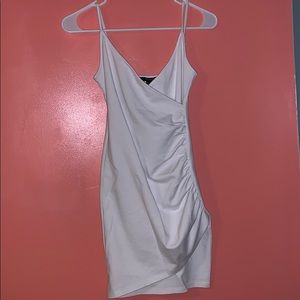White wrap dress